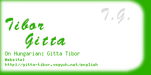 tibor gitta business card